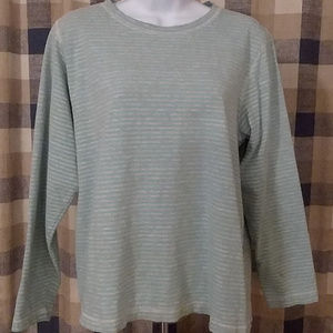 NY & Co. Long Sleeved Striped Blouse - Women's Lg